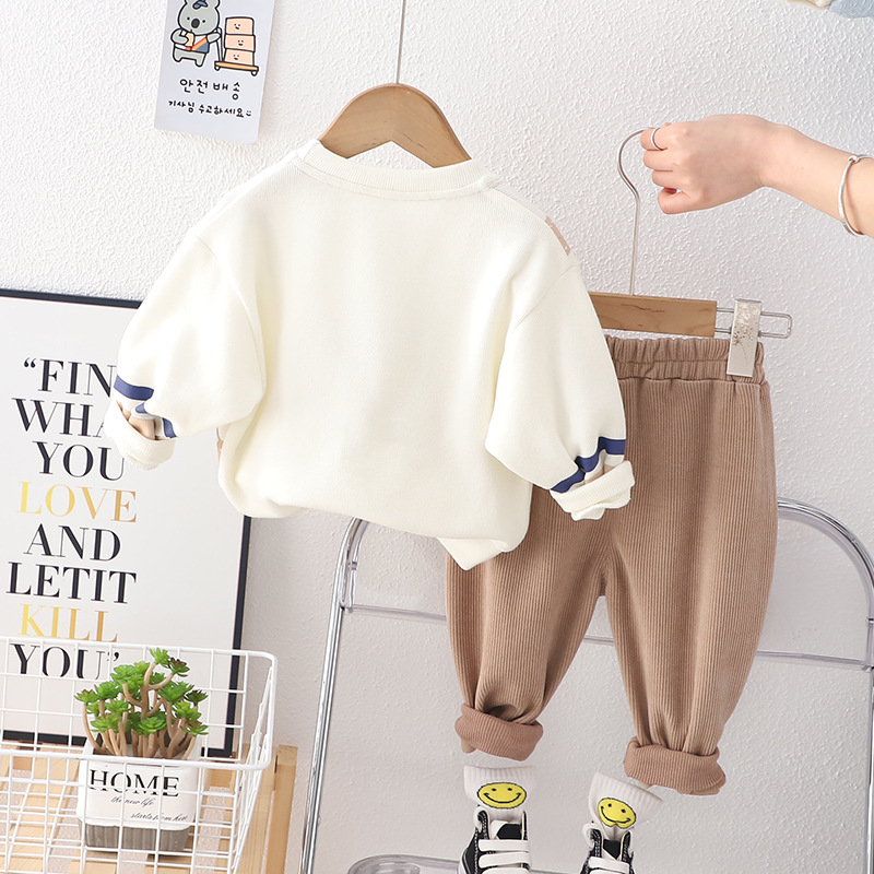 Children's sweatshirt set with teddy bear