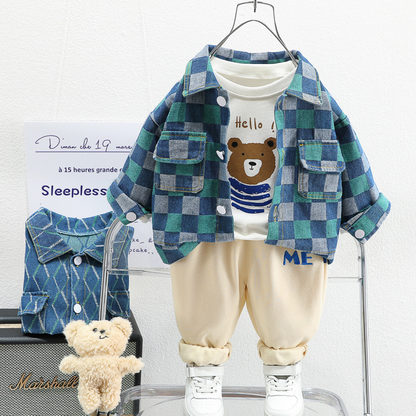 Hello little bear children's set