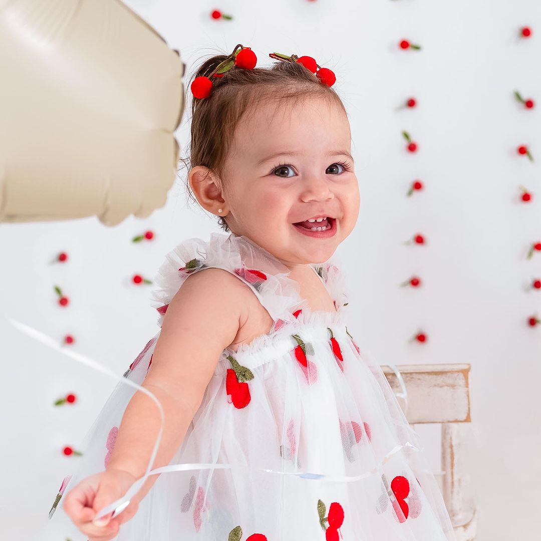 Children's Tulle Dress Cherries