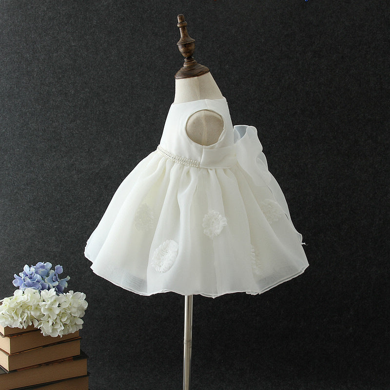 Pearls Lace Children's Party Dress