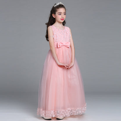 Children's Party Dress Tulle Flowers