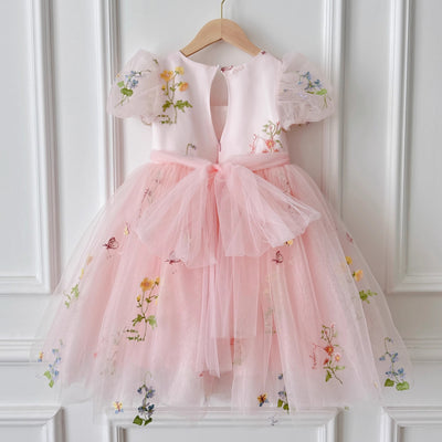 Floral Tulle Children's Dress