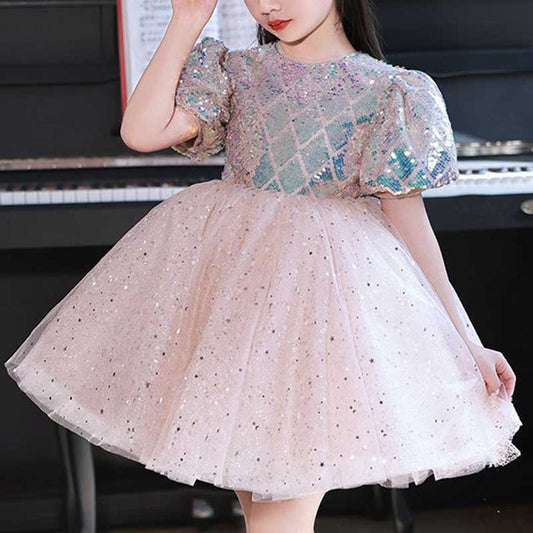 Shiny Sequins Children's Dress