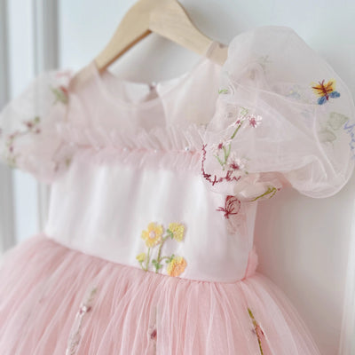 Floral Tulle Children's Dress