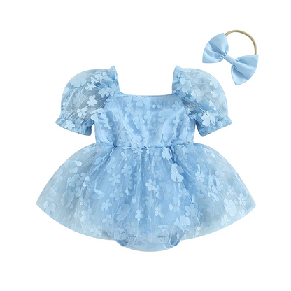 Children's flower dress + headband