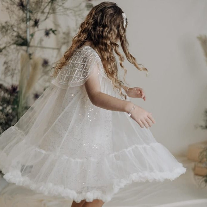 Children's Glitter Dress Ruffles