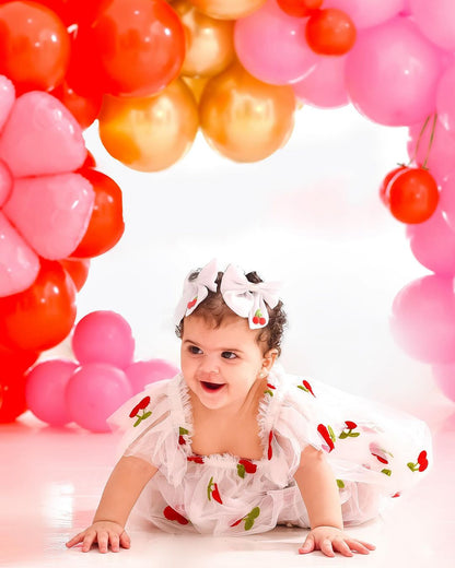 Children's Tulle Dress Cherries