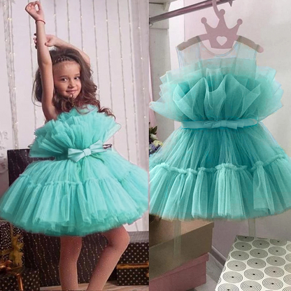 Tulle and lace Tiered Princess Dress