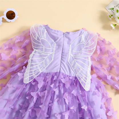 Butterfly long sleeve Baby Dress