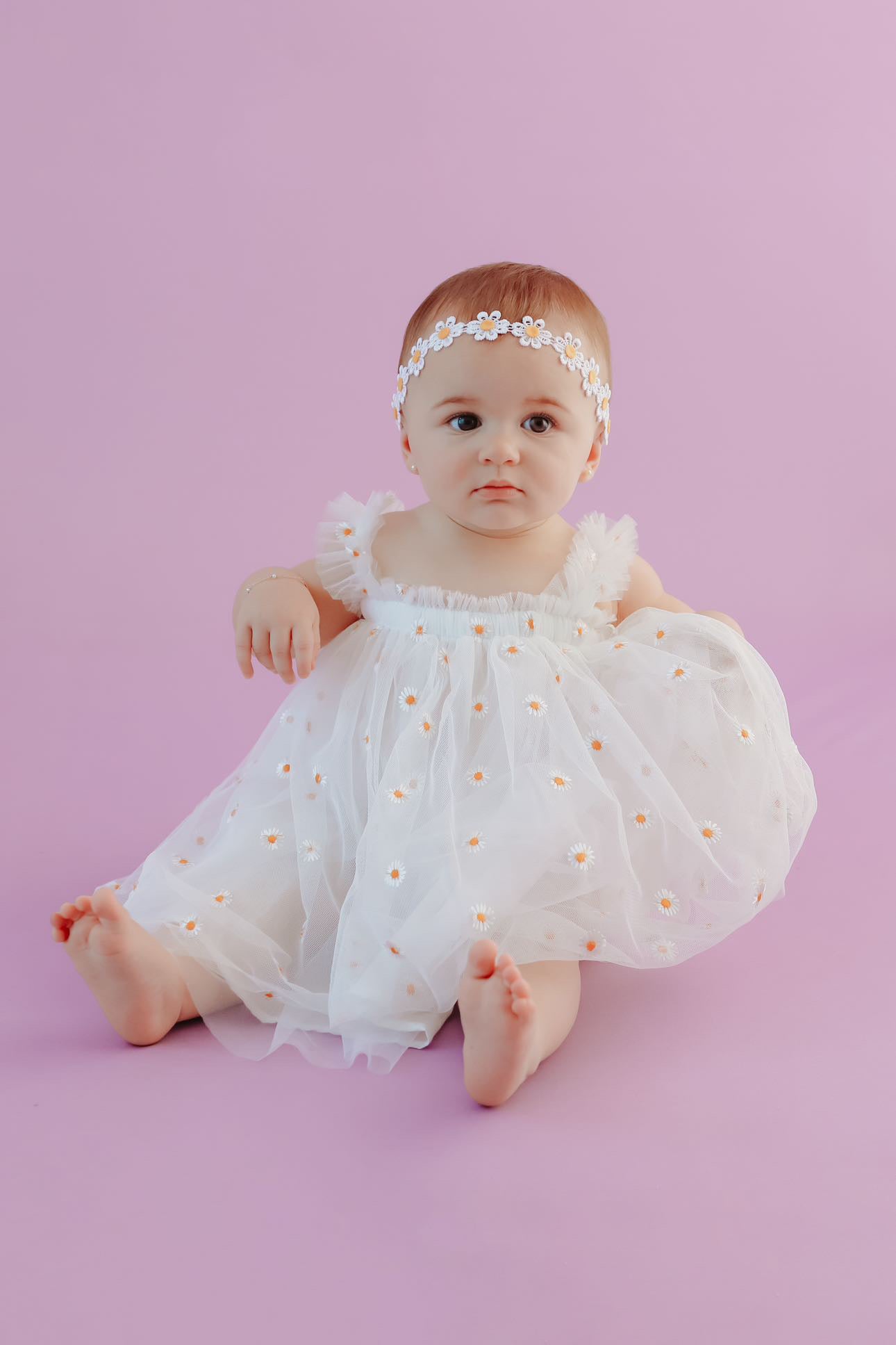 Daisy tulle baby dress