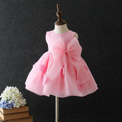 Pearls Lace Children's Party Dress