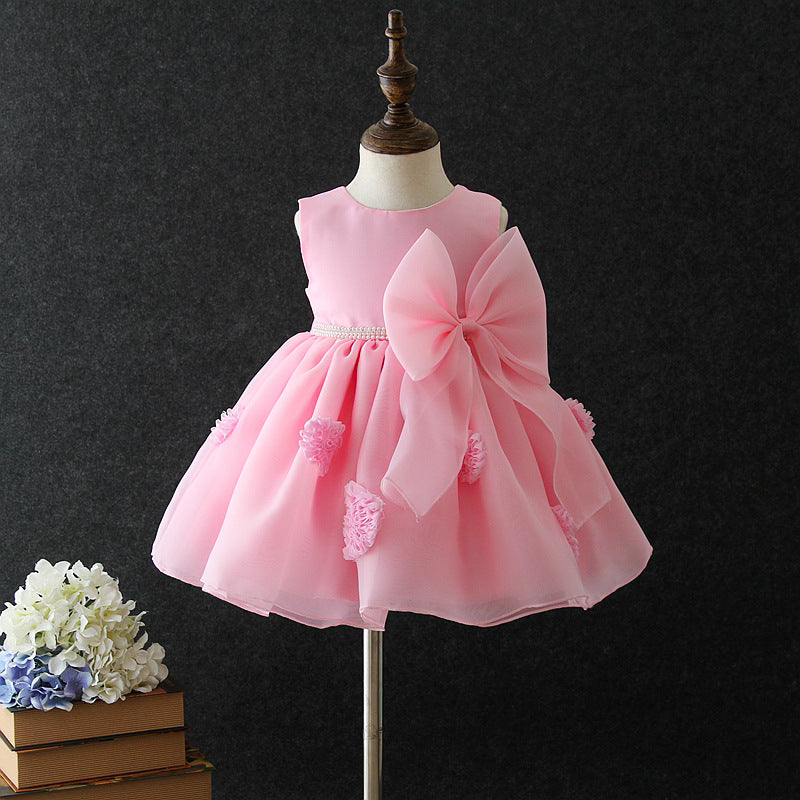 Pearls Lace Children's Party Dress