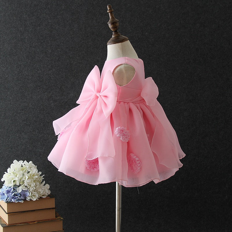 Pearls Lace Children's Party Dress