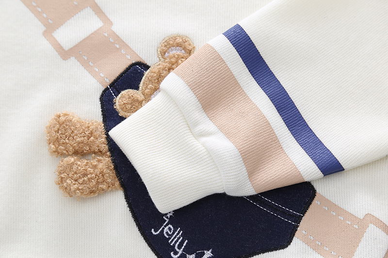 Children's sweatshirt set with teddy bear