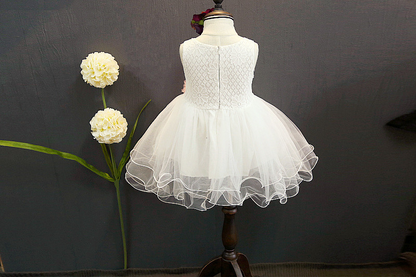 Lace Dress with Flower