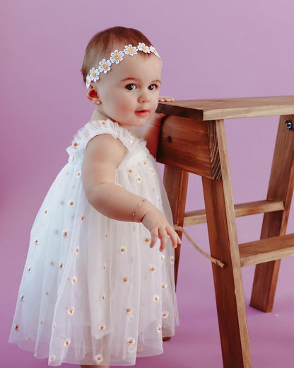 Daisy tulle baby dress