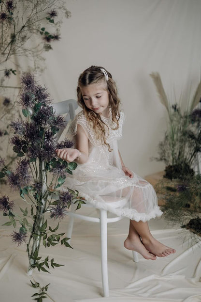 Children's Glitter Dress Ruffles