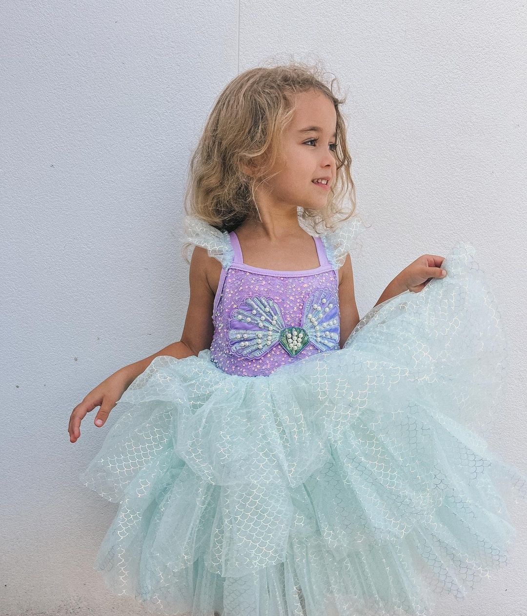 Shiny Mermaid Princess Children's Dress