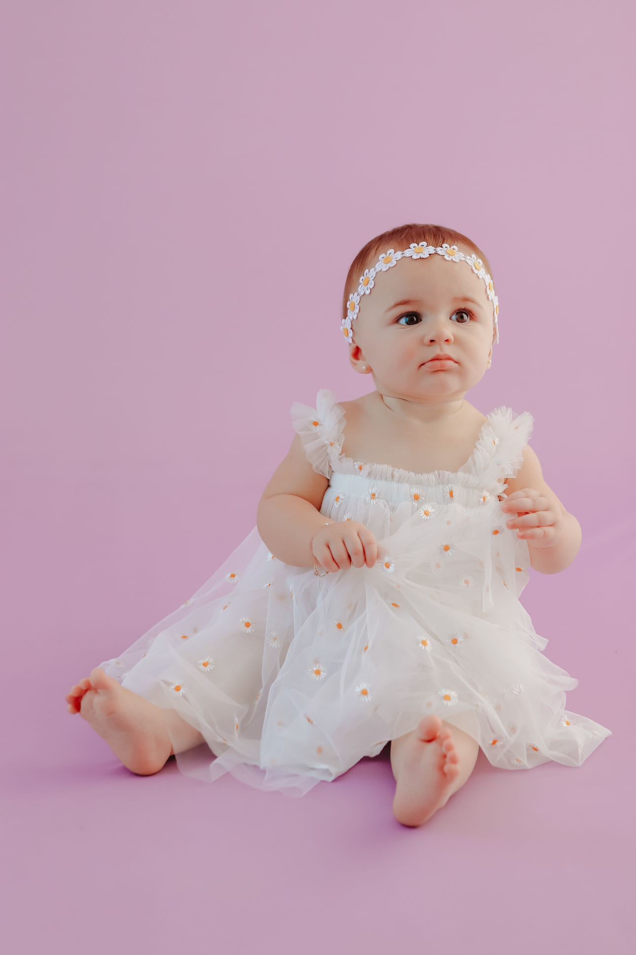 Daisy tulle baby dress