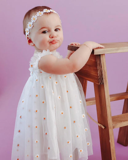 Daisy tulle baby dress