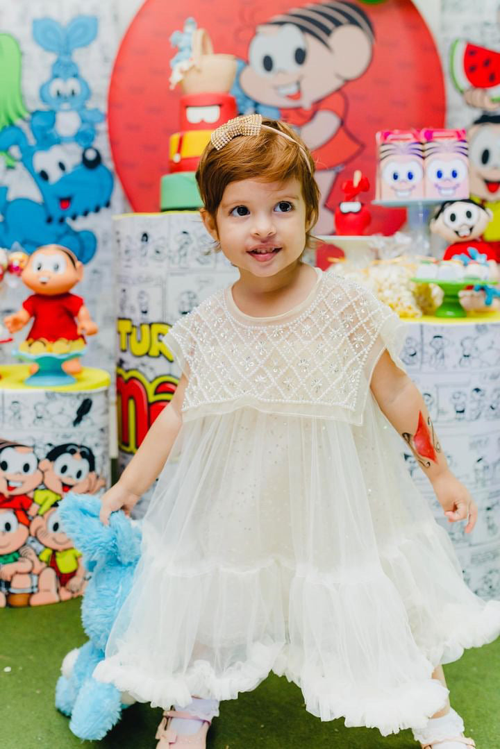 Children's Glitter Dress Ruffles