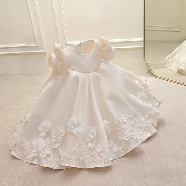 Children's Party Dress with Little Flowers