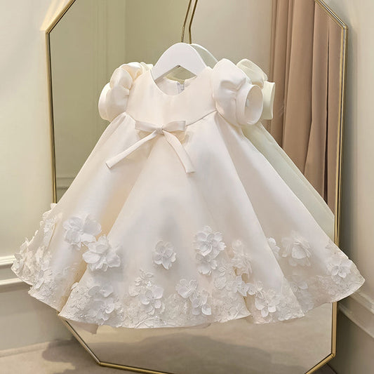 Children's Party Dress with Little Flowers