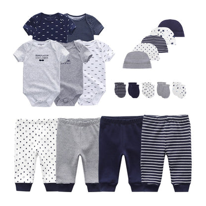 Kit 19 pieces prints for baby boy