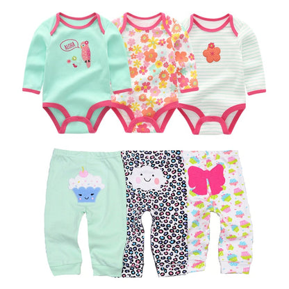 Kit 6 Pieces baby girl prints