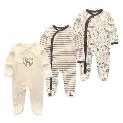 Kit 3 Printed Baby Boy Jumpsuit