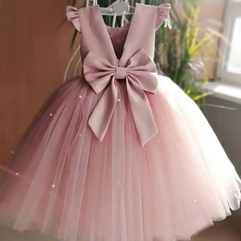 Children's Party Dress Tulle and Pearls