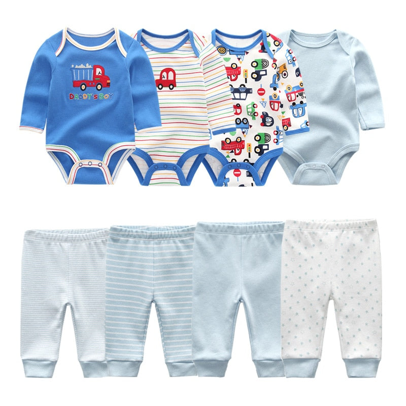 Kit 8 Pieces baby boy prints