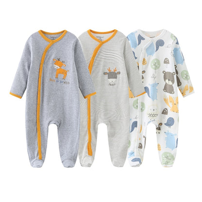 Kit 3 Printed Baby Boy Jumpsuit