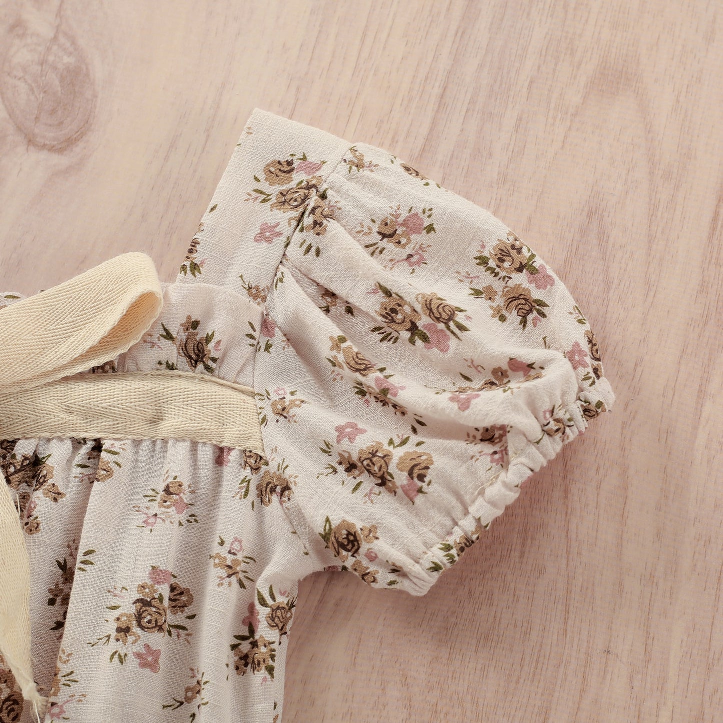 Vintage baby bodysuit with flowers