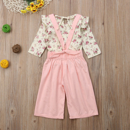 Flower pink kids set