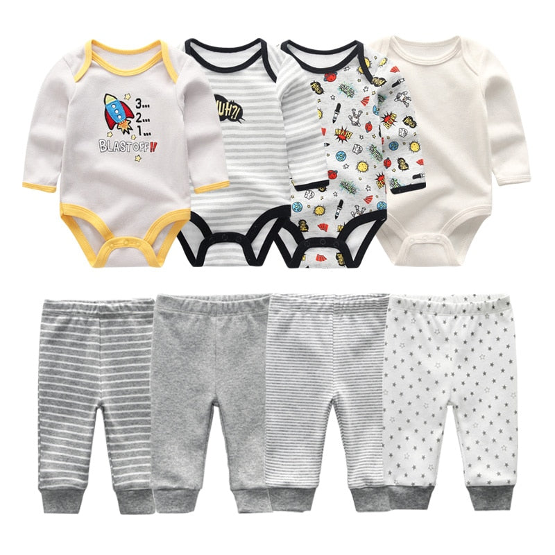 Kit 8 Pieces baby boy prints