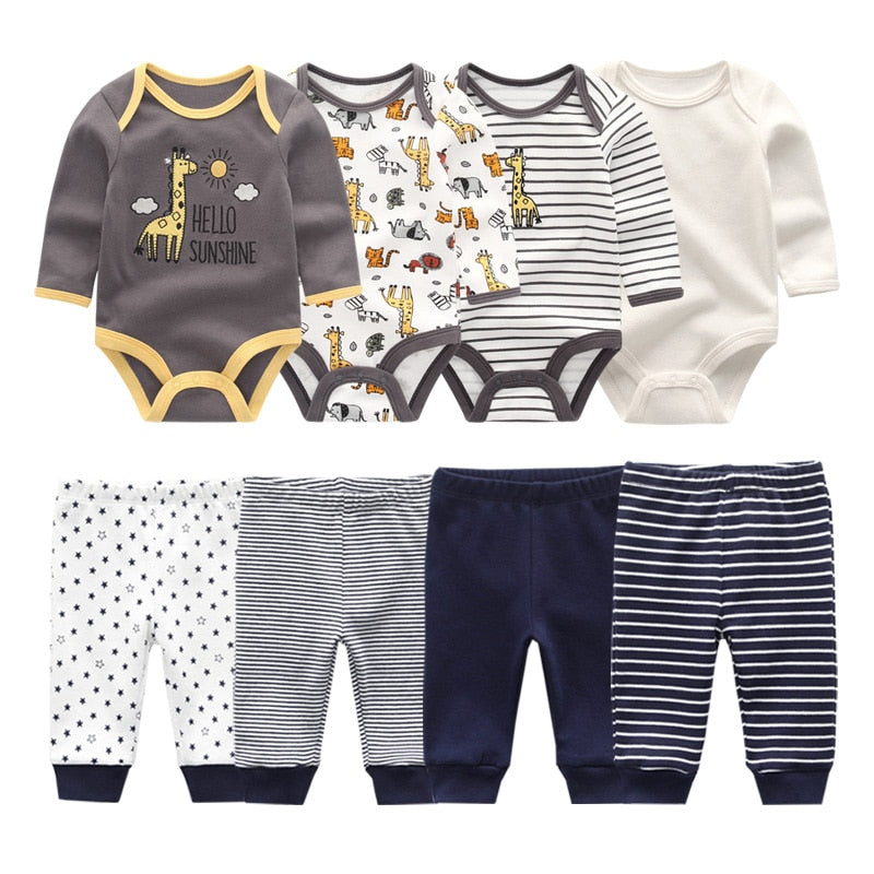 Kit 8 Pieces baby boy prints