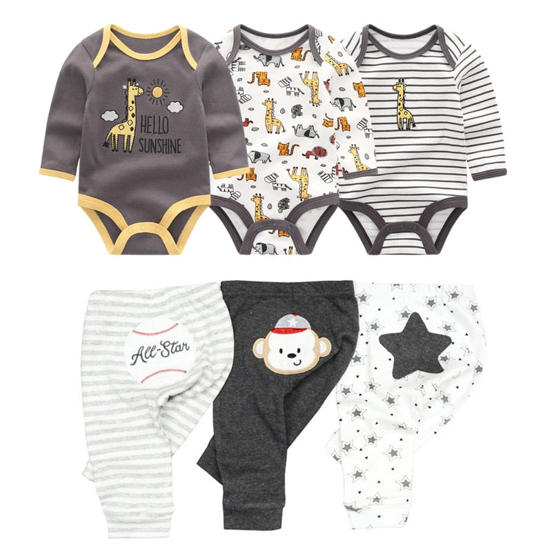 Kit 6 Pieces Baby Boy Prints