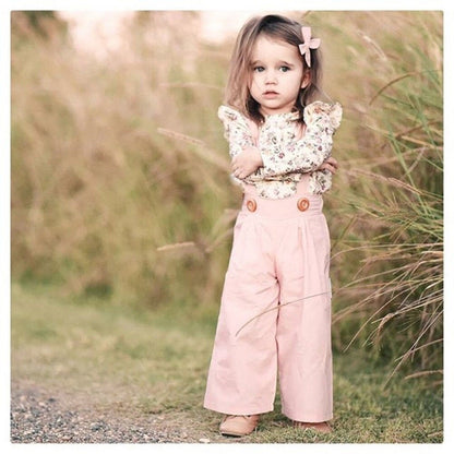 Flower pink kids set