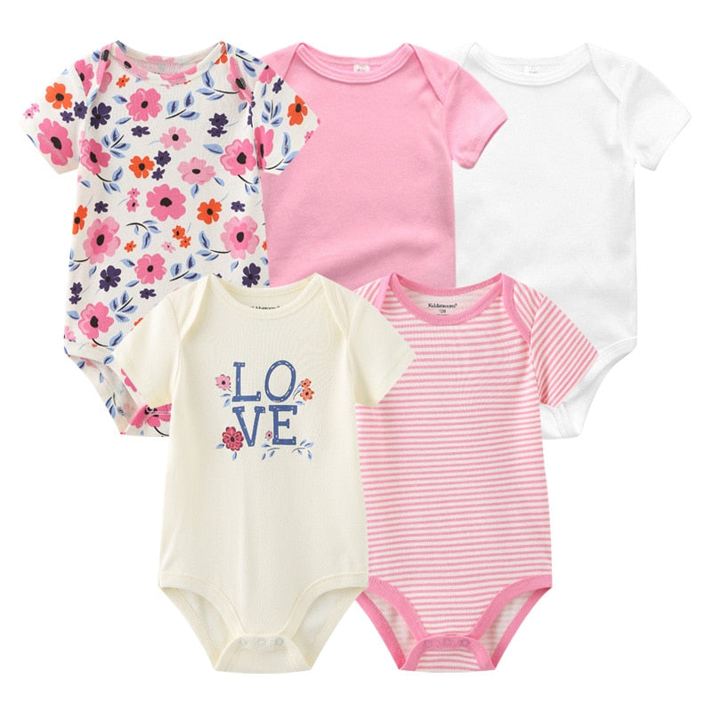 Kit 5 Body Prints Baby Girl