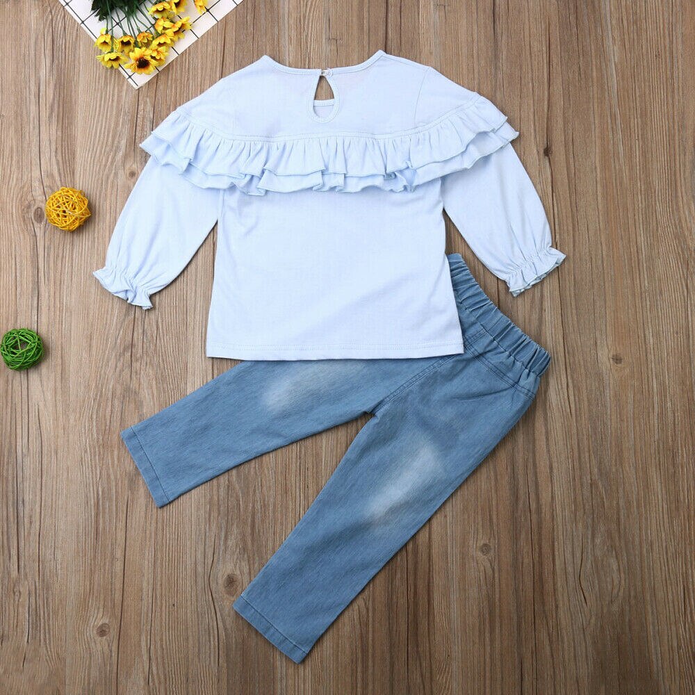 Blue kids set with jeans