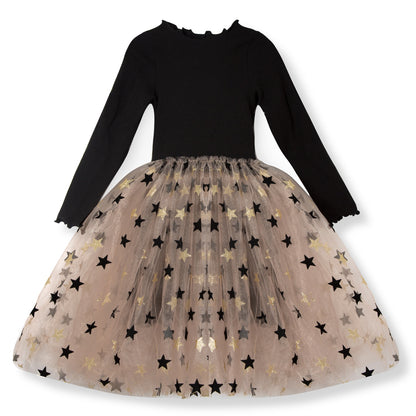 Children's Dress With tulle skirt with stars