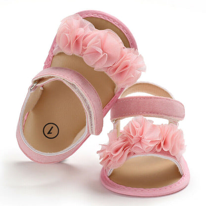 Sandal for baby girl with flowers