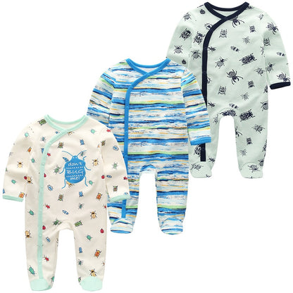 Kit 3 Printed Baby Boy Jumpsuit