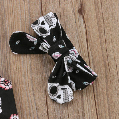 Halloween Skull Romper Sleeveles