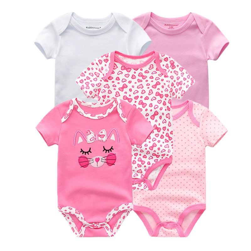 Kit 5 Body Prints Baby Girl