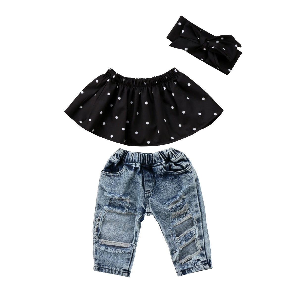 Children's 3-piece set with jeans