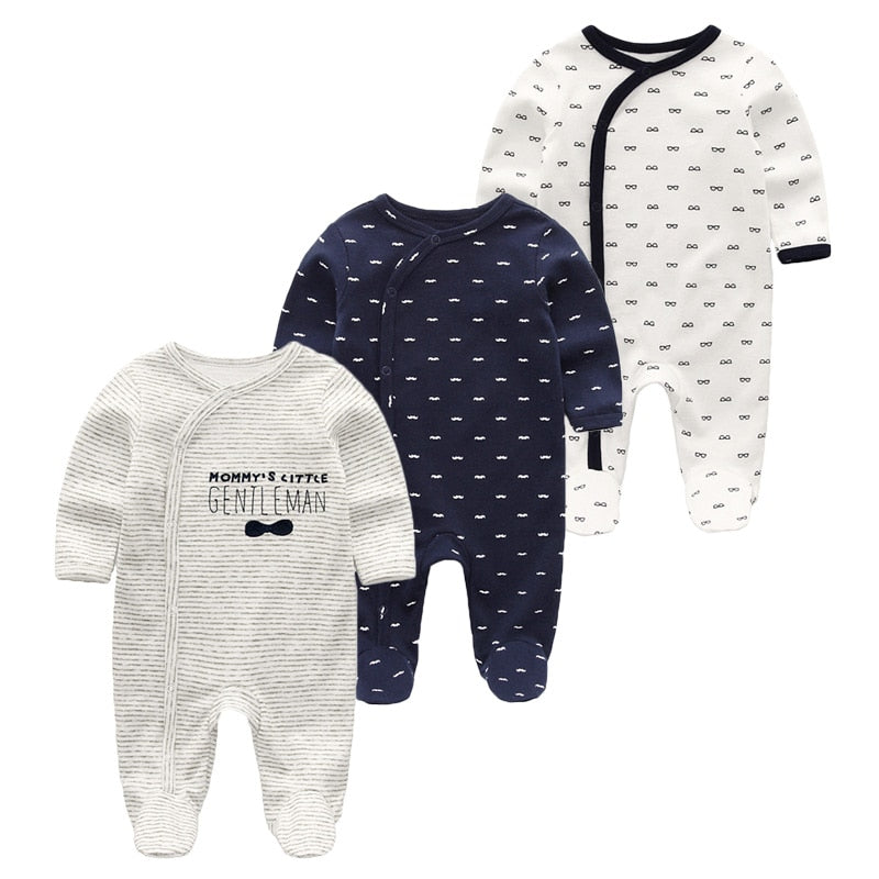 Kit 3 Printed Baby Boy Jumpsuit