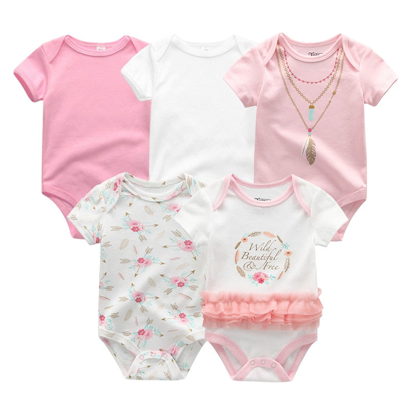 Kit 5 Body Prints Baby Girl