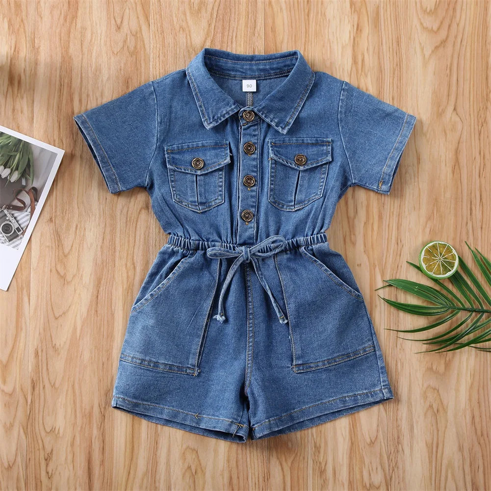 Children's Denim Jumpsuit